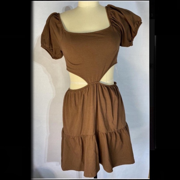 🐣  PLUS Size ~ Trendy Baby Doll Style Peasant Dress ~ NWT - Picture 4 of 7